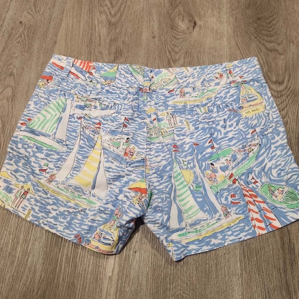 Lilly Pulitzer Callahan Shorts in 'Get Nauti Regatta' sz 6 - Picture 2 of 7